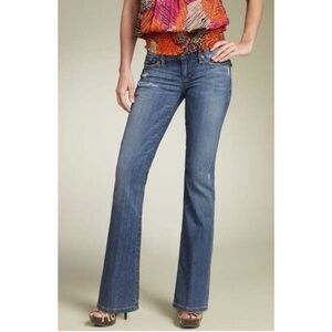 Joe's Jeans The Provocateur Distressed Bootcut Denim | W27 Blue Wash